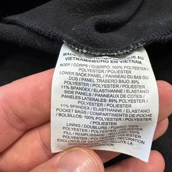 Black Nike Running Quilted Collared Jacket Vest Womens Size Large L - Picture 3 of 5